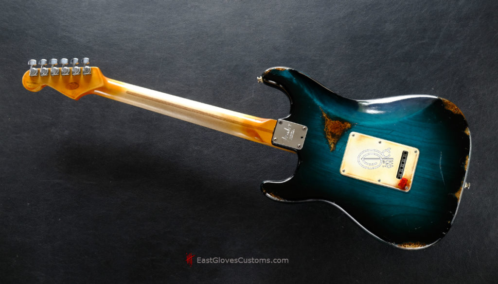 Fender American Deluxe Stratocaster Teal Green Designer Edition Aged ...